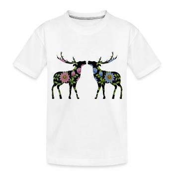 Cerf - T-shirt bio Premium Enfant - blanc - Devant