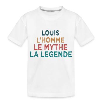 Louis la légende - T-shirt bio Premium Enfant - blanc - Devant