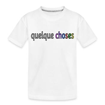 Quelques choses - T-shirt bio Premium Enfant - blanc - Devant