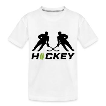 hockey - T-shirt bio Premium Enfant - blanc - Devant
