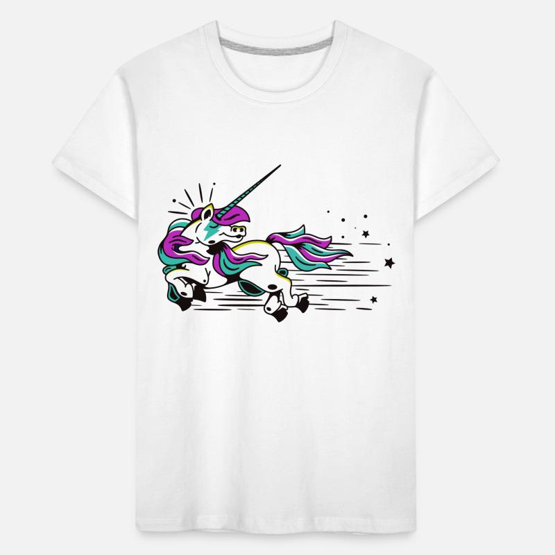 Fliegendes Einhorn Kinder Premium Bio T-Shirt