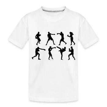 Schattenboxen Boxen - Kinder Premium Bio T-Shirt - Weiß - Vorne