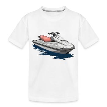 Action sur le jet ski - T-shirt bio Premium Enfant - blanc - Devant