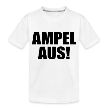 Ampel aus - Kinder Premium Bio T-Shirt - Weiß - Vorne