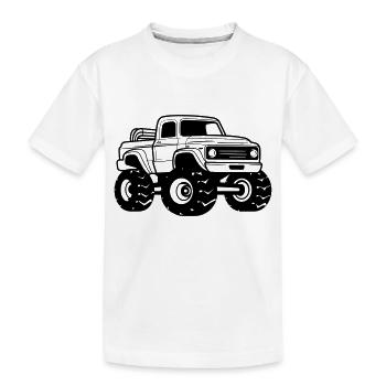 Monster Truck - T-shirt bio Premium Enfant - blanc - Devant