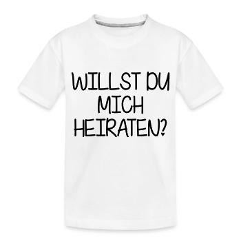 Veux-tu m'épouser? - T-shirt bio Premium Enfant - blanc - Devant