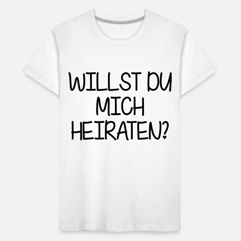 Veux-tu m'épouser? T-shirt bio Premium Enfant