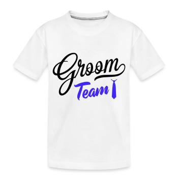 L’équipe du marié - T-shirt bio Premium Enfant - blanc - Devant