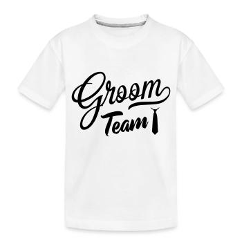 L’équipe du marié - T-shirt bio Premium Enfant - blanc - Devant
