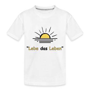 Joie de vivre au lever du soleil - ApriNoeScor - T-shirt bio Premium Enfant - blanc - Devant