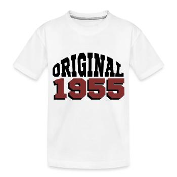 Original 1955 - Kinder Premium Bio T-Shirt - Weiß - Vorne
