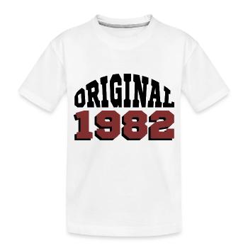 Original 1982 - Kinder Premium Bio T-Shirt - Weiß - Vorne