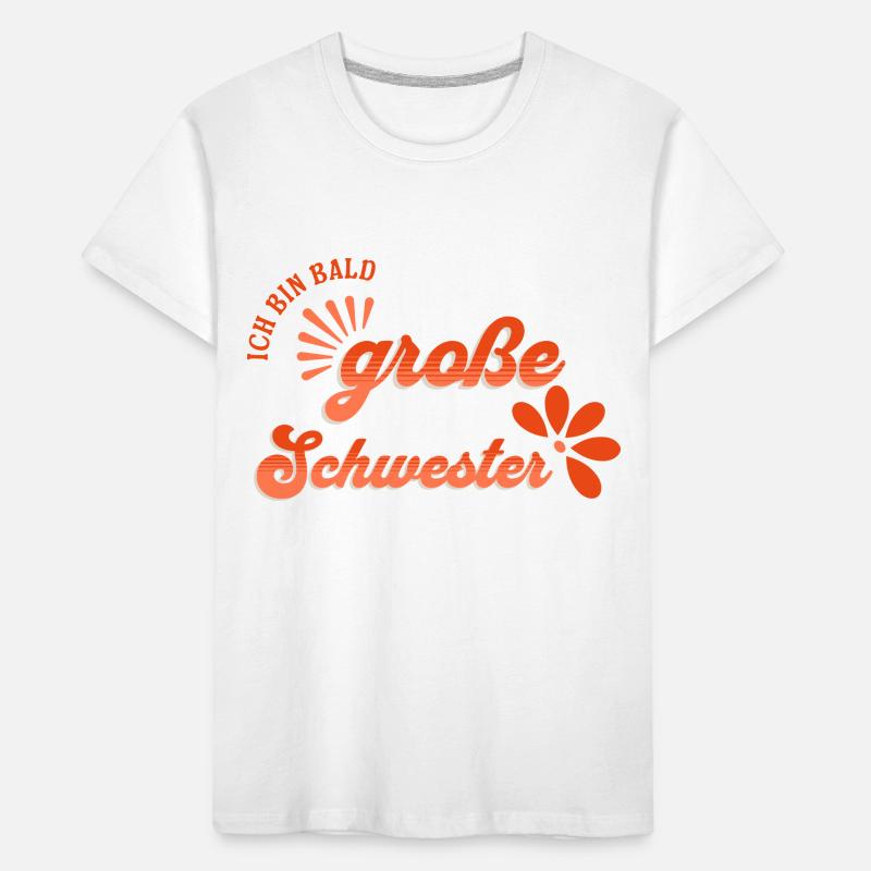 Ich bin bald große Schwester Kinder Premium Bio T-Shirt