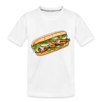 Banh Mi Vietnam - Kids' Premium Organic T-Shirt - white - Front
