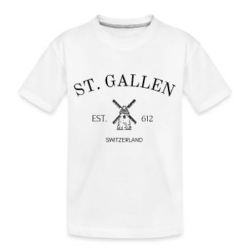 St Gallen - Switzerland - Sant Gallen - University - Kids' Premium Organic T-Shirt - white - Front