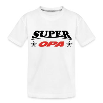 PAPI OPA OPA GROSSVATER OPA ABUEO - Kinder Premium Bio T-Shirt - Weiß - Vorne