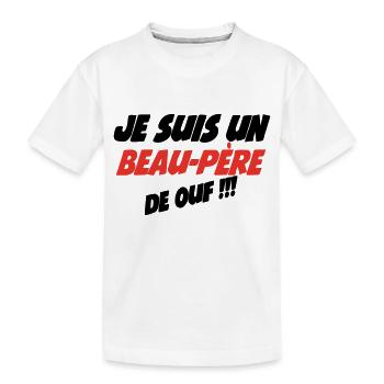 Ein verrückter Schwiegervater - Kinder Premium Bio T-Shirt - Weiß - Vorne