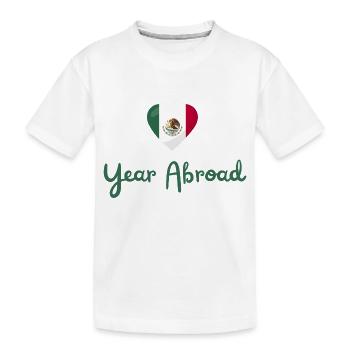 Auslandsjahr Mexiko - Auslandssemester - AuPair - Kinder Premium Bio T-Shirt - Weiß - Vorne