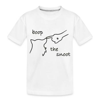 Boop The Snoot - Dog Nose Poke - black - Kids' Premium Organic T-Shirt - white - Front