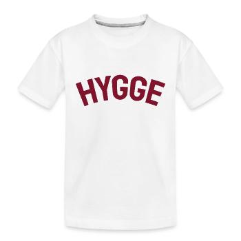 Hygge Scandinavian Lifestyle - Kinder Premium Bio T-Shirt - Weiß - Vorne