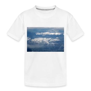 Formations nuageuses et Alpes près de la Zugspitze - T-shirt bio Premium Enfant - blanc - Devant