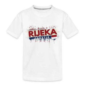 croatia hrvatska croatia hrv hr travel tourism - Kids' Premium Organic T-Shirt - white - Front