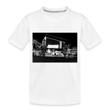 Drive Through - Kinder Premium Bio T-Shirt - Weiß - Vorne