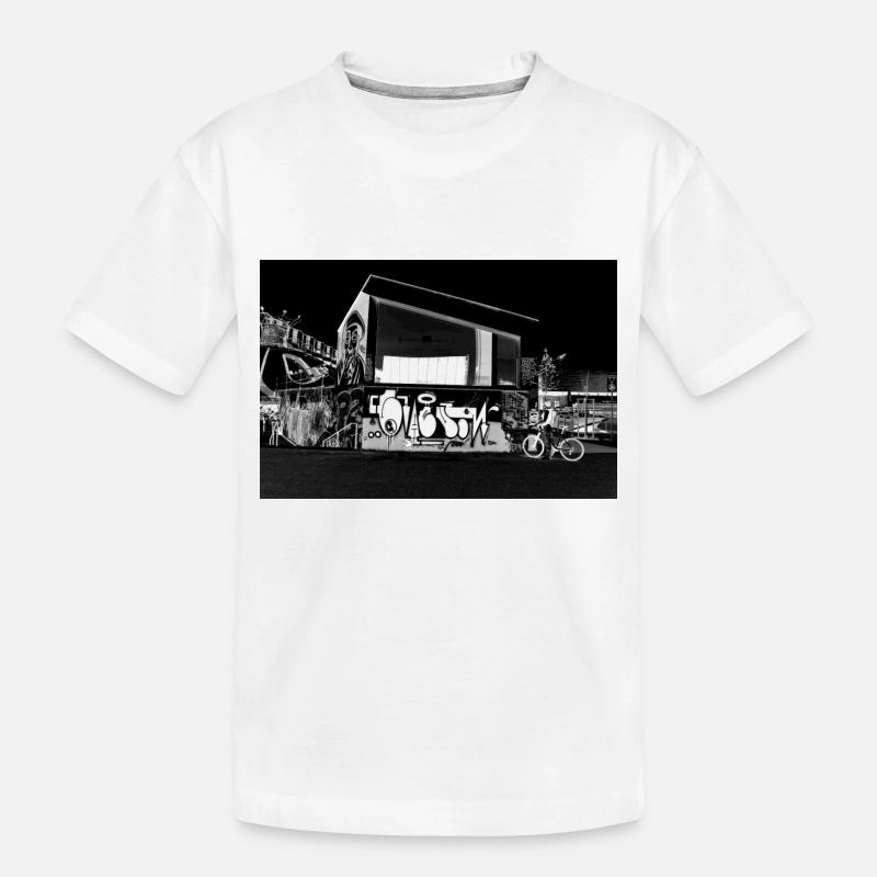 Drive Through - Kinder Premium Bio T-Shirt - Weiß