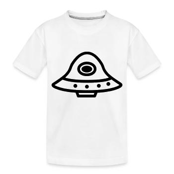 soucoupe volante - T-shirt bio Premium Enfant - blanc - Devant