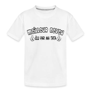 MEILLEUR neveu - T-shirt bio Premium Enfant - blanc - Devant
