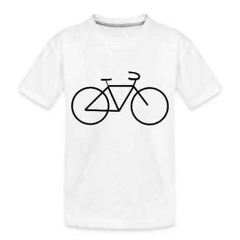 Bicyclette - T-shirt bio Premium Enfant - blanc - Devant