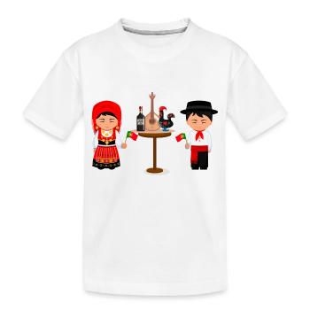 Couple portugais - T-shirt bio Premium Enfant - blanc - Devant