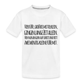 Baby sayings - Kids' Premium Organic T-Shirt - white - Front