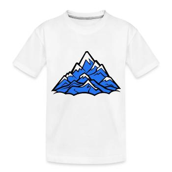 Mountains Mountains - Kids' Premium Organic T-Shirt - white - Front