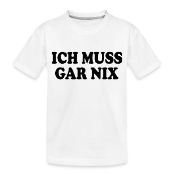Je n’ai rien à faire - T-shirt bio Premium Enfant - blanc - Devant