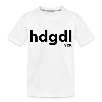 hdgdl Y2K schwarz - Kinder Premium Bio T-Shirt - Weiß - Vorne