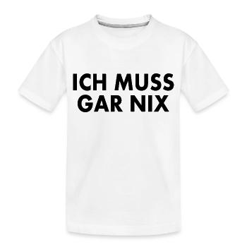 Je n’ai rien à faire - T-shirt bio Premium Enfant - blanc - Devant