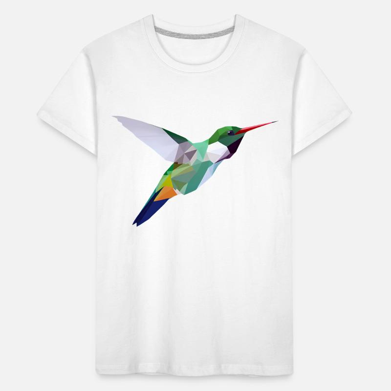 Oiseau Low Poly T-shirt bio Premium Enfant