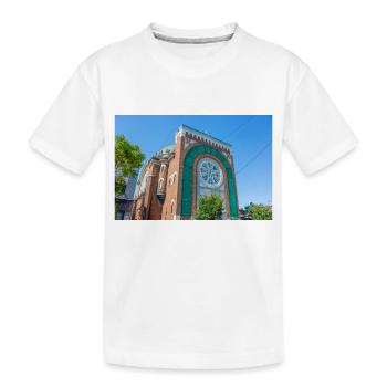 Church of St. Michael and St. Anthony Montréal - Kids' Premium Organic T-Shirt - white - Front