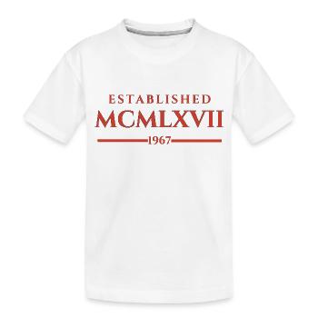 ESTABLISHED MCMLXVII 1967 - Kids' Premium Organic T-Shirt - white - Front