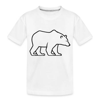 Ours polaire - T-shirt bio Premium Enfant - blanc - Devant