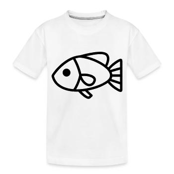 poisson - T-shirt bio Premium Enfant - blanc - Devant