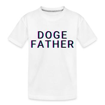 DOGE FATHER - Kids' Premium Organic T-Shirt - white - Front