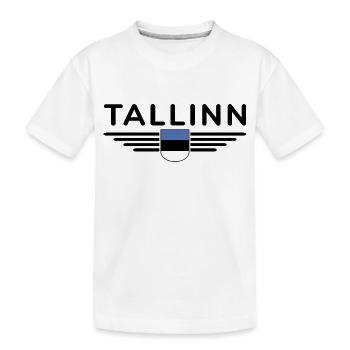 Tallinn T-Shirt – For fans of the capital - Kids' Premium Organic T-Shirt - white - Front