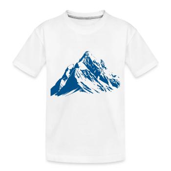 Montagnes Montagnes Alpes - T-shirt bio Premium Enfant - blanc - Devant