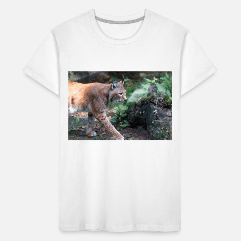 Eurasischer Luchs oder Nördlicher Luchs Kinder Premium Bio T-Shirt