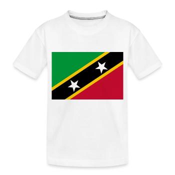 Saint-Kitts-et-Nevis - T-shirt bio Premium Enfant - blanc - Devant