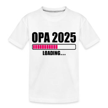 Opa 2025 - Kinder Premium Bio T-Shirt - Weiß - Vorne