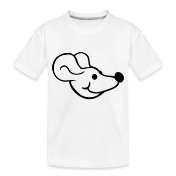 souris souris mignon petit rat rongeur amical - T-shirt bio Premium Enfant - blanc - Devant