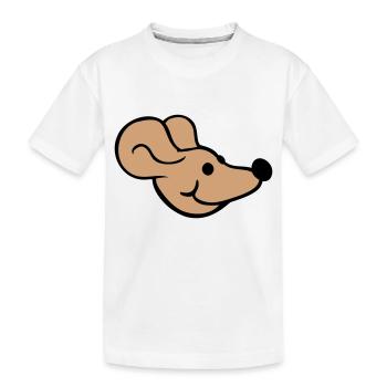 souris souris mignon petit rat rongeur amical - T-shirt bio Premium Enfant - blanc - Devant